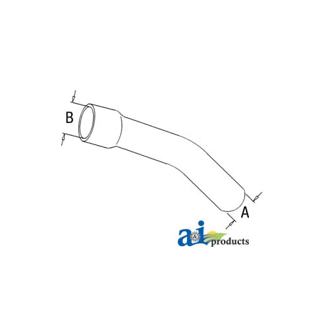 A & I Products Radiator Hose, Upper 12" x3" x3" A-R61435